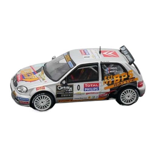 XUFQRAN Miniatur-Ausstellung Maßstab 1:43 Für Citroen Loeb WRC 2003 Auto Druckguss Sammlermodell Hobbyist Statische Ornamente Simulationssammlung von XUFQRAN