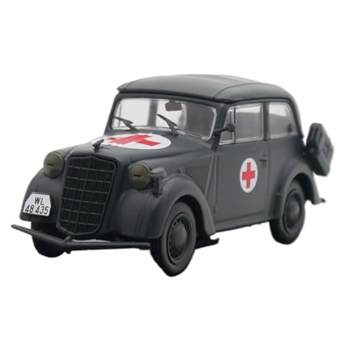 XUFQRAN Miniatur-Ausstellung Maßstab 1:43 Für Deutsches Auto Der Opel Olympia-Serie Druckgussmodell Sammlerset Statische Ornamente Simulationssammlung von XUFQRAN
