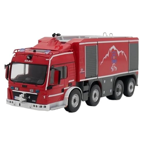 XUFQRAN Miniatur-Ausstellung Maßstab 1:43 Für Deutschland Man TGS Proteus Feuerwehrauto Druckgussmodell Sammlerkit Statische Ornamente Simulationssammlung von XUFQRAN