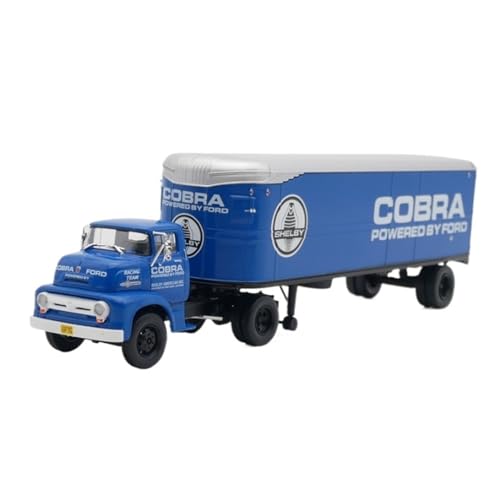 XUFQRAN Miniatur-Ausstellung Maßstab 1:43 Für Ford C700 Shelby Trailer Car Druckgussmodell Sammlerkit Statische Ornamente Simulationssammlung von XUFQRAN