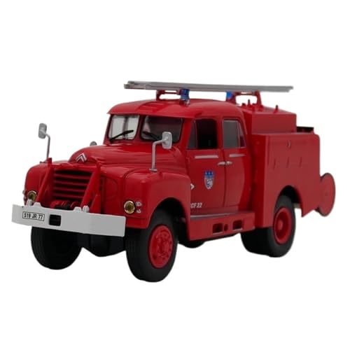 XUFQRAN Miniatur-Ausstellung Maßstab 1:43 Für Frankreich Citroen C 46 D Feuerwehrauto Druckgussmodell Sammlerkit Statische Ornamente Simulationssammlung von XUFQRAN