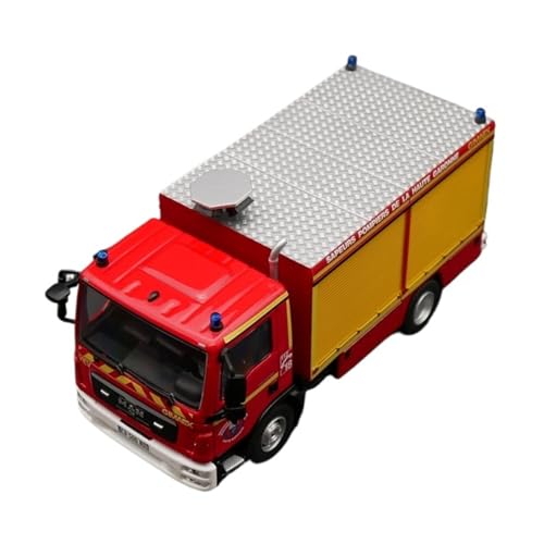 XUFQRAN Miniatur-Ausstellung Maßstab 1:43 Für Frankreich Man TGL Feuerwehr-LKW-Auto Druckguss-Modell Sammler-Kit Ornamente Simulationssammlung von XUFQRAN
