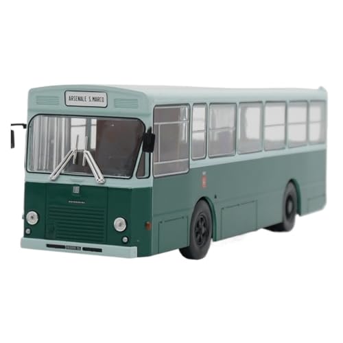XUFQRAN Miniatur-Ausstellung Maßstab 1:43 Für Italien FIAT 418 AC-M 1975 Bus Auto Druckguss Modell Sammler Kit Statische Ornamente Simulationssammlung von XUFQRAN