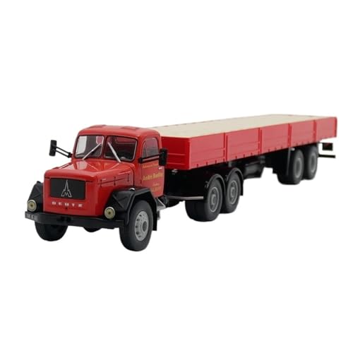 XUFQRAN Miniatur-Ausstellung Maßstab 1:43 Für Magirus Jupiter 6x6 1960 Anhänger Auto Druckguss Modell Sammler Kit Ornamente Simulationssammlung von XUFQRAN