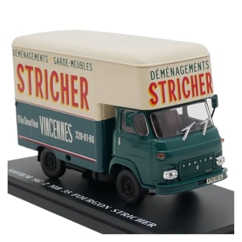 XUFQRAN Miniatur-Ausstellung Maßstab 1:43 Für Renault Saviem SG 2 Minivan Auto Druckguss Modell Sammler Kit Statische Ornamente Simulationssammlung von XUFQRAN