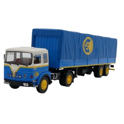 XUFQRAN Miniatur-Ausstellung Maßstab 1:43 Für Saviem PS30 1977 Renault Anhänger Auto Druckguss Modell Sammler Kit Ornamente Simulationssammlung von XUFQRAN