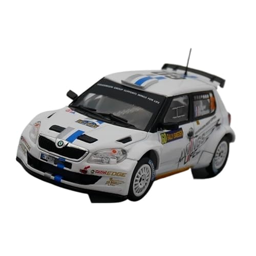 XUFQRAN Miniatur-Ausstellung Maßstab 1:43 Für Skoda Fabia S2000 WRC2012 Auto Druckguss Sammlermodell Hobbyist Statische Ornamente Simulationssammlung von XUFQRAN