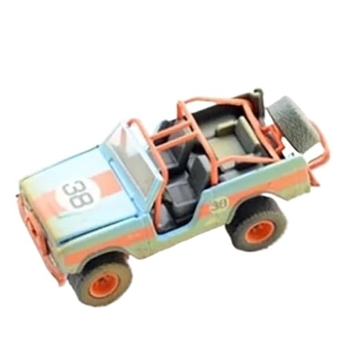 XUFQRAN Miniatur-Ausstellung Maßstab 1:64 Für 1968 Baja Bronco Rallye-Legierungsauto Druckguss-Sammelmodellbausatz Statische Ornamente Simulationssammlung von XUFQRAN
