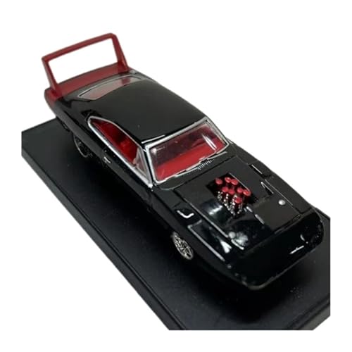 XUFQRAN Miniatur-Ausstellung Maßstab 1:64 Für 1969 Charger Daytona HEMI Auto Druckgussmodell Sammlerkit Statische Ornamente Simulationssammlung von XUFQRAN