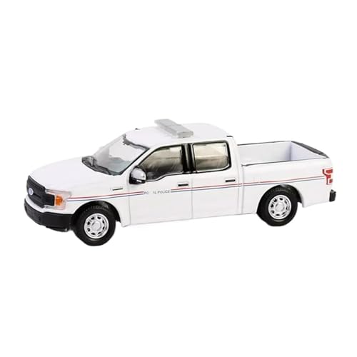 XUFQRAN Miniatur-Ausstellung Maßstab 1:64 Für 2020 F150 XL Polizeiauto Druckgussmodell Sammlerkit Statische Ornamente Simulationssammlung von XUFQRAN