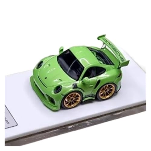 XUFQRAN Miniatur-Ausstellung Maßstab 1:64 Für 911 GT3 RS Auto Druckguss Hobbyist Sammlermodell Bausatz Statische Ornamente Simulationssammlung(Grün) von XUFQRAN