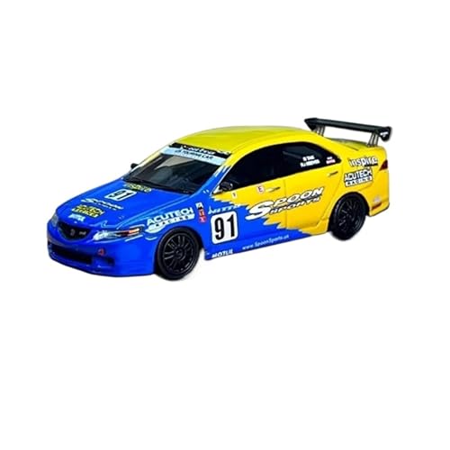 XUFQRAN Miniatur-Ausstellung Maßstab 1:64 Für Accord-Euro R Löffel Auto Druckguss Modell Sammler Kit Hobbyist Statische Ornamente Simulationssammlung von XUFQRAN