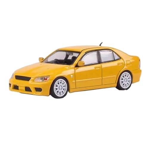 XUFQRAN Miniatur-Ausstellung Maßstab 1:64 Für Altezza RS200 Gelbe Legierung Auto Druckguss Sammlermodell Bausatz Statische Ornamente Simulationssammlung von XUFQRAN