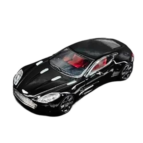 XUFQRAN Miniatur-Ausstellung Maßstab 1:64 Für Aston Martin ONE77 Auto Druckgussmodell Sammlerkit Statische Ornamente Simulationssammlung(Schwarz) von XUFQRAN