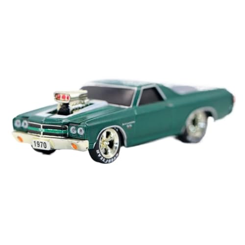 XUFQRAN Miniatur-Ausstellung Maßstab 1:64 Für Chevrolet EL Camino SS 454 Auto Druckgussmodell Sammlerkit Statische Ornamente Simulationssammlung von XUFQRAN