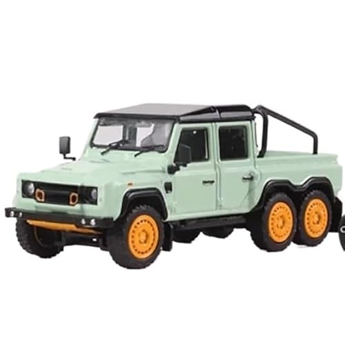 XUFQRAN Miniatur-Ausstellung Maßstab 1:64 Für Defender Alloy Pickup Truck Auto Druckguss Sammlermodell Bausatz Statische Ornamente Simulationssammlung von XUFQRAN