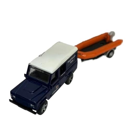 XUFQRAN Miniatur-Ausstellung Maßstab 1:64 Für Defender Rescue Rover RNLI Auto Druckgussmodell Sammlerkit Statische Ornamente Simulationssammlung von XUFQRAN