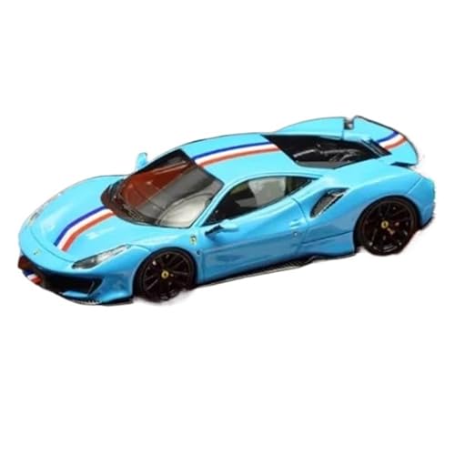 XUFQRAN Miniatur-Ausstellung Maßstab 1:64 Für Ferrari Novitec 488 Pista Auto Druckguss Sammlermodell Bausatz Statische Ornamente Simulationssammlung von XUFQRAN