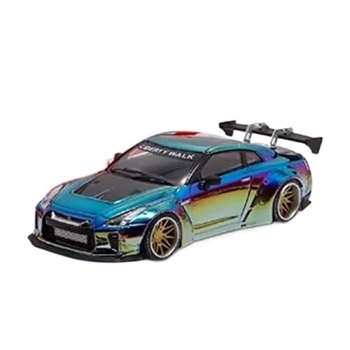 XUFQRAN Miniatur-Ausstellung Maßstab 1:64 Für GTR R35 LB Auto Druckguss Sammlermodell Bausatz Hobbyist Statische Ornamente Simulationssammlung von XUFQRAN