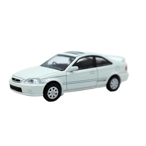 XUFQRAN Miniatur-Ausstellung Maßstab 1:64 Für Honda Civic SI EM1 1999 Auto Druckguss Modell Sammler Kit Statische Ornamente Simulationssammlung von XUFQRAN