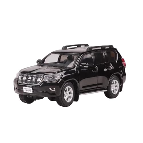 XUFQRAN Miniatur-Ausstellung Maßstab 1:64 Für Land Cruiser Prado LC150, Schwarzes Auto Druckguss Sammlermodell Bausatz Statische Ornamente Simulationssammlung von XUFQRAN