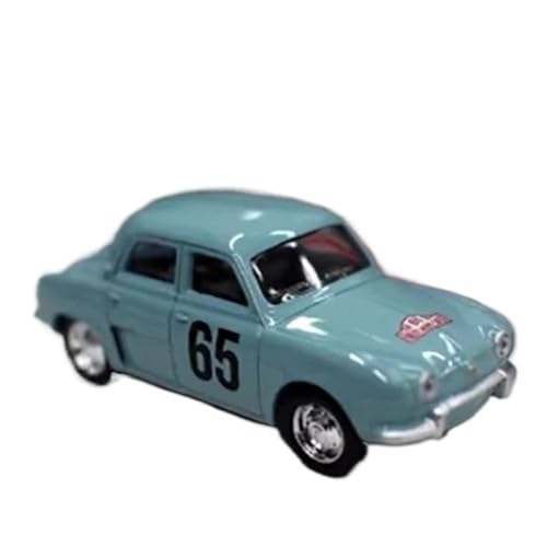XUFQRAN Miniatur-Ausstellung Maßstab 1:64 Für Renault Dauphine 1956 Oldtimer-Druckgussmodell Sammler-Kit Statische Ornamente Simulationssammlung von XUFQRAN