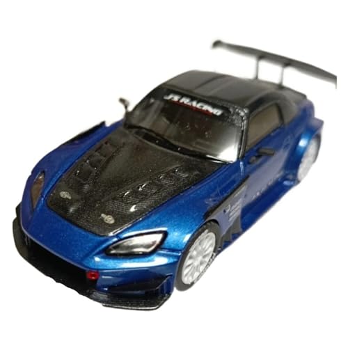 XUFQRAN Miniatur-Ausstellung Maßstab 1:64 Für S2000 Js Blau Kunstharz Sportwagen Druckguss Sammlermodell Bausatz Statische Ornamente Simulationssammlung von XUFQRAN