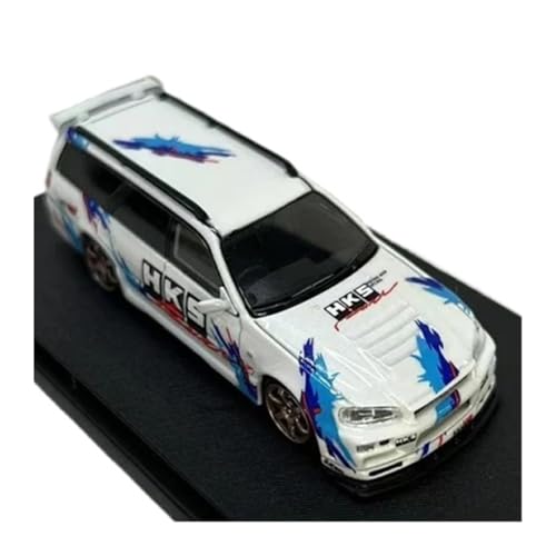 XUFQRAN Miniatur-Ausstellung Maßstab 1:64 Für SW RV Stagea 260RS WC34 Auto Druckgussmodell Sammlerkit Statische Ornamente Simulationssammlung von XUFQRAN