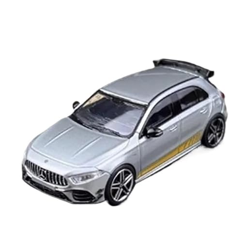 XUFQRAN Miniatur-Ausstellung Maßstab 1:64 Für Silber A45 Legierung Auto Druckguss Sammlermodell Bausatz Hobbyist Statische Ornamente Simulationssammlung von XUFQRAN