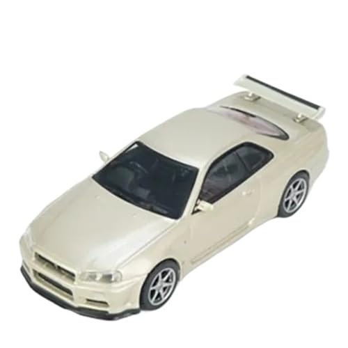 XUFQRAN Miniatur-Ausstellung Maßstab 1:64 Für Skyline GTR R34 M-Spec Auto Druckguss Modell Sammler Kit Hobbyist Statische Ornamente Simulationssammlung von XUFQRAN