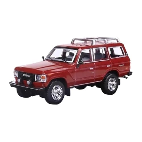 XUFQRAN Miniatur-Ausstellung Maßstab 1:64 Für Toyota Land Cruiser LC60 Auto Druckgussmodell Sammlerkit Statische Ornamente Simulationssammlung von XUFQRAN
