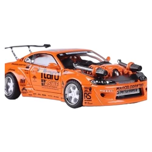 XUFQRAN Miniatur-Ausstellung Maßstab 1:64 Für YS S15 4.0 V8-Motor Auto Druckguss Sammlermodell Bausatz Hobbyist Statische Ornamente Simulationssammlung von XUFQRAN