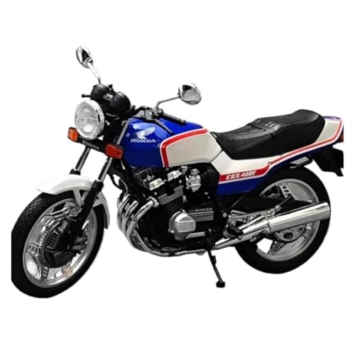 XUFQRAN Modelle im Maßstab Maßstab 1:12 Für CBX 400F Motorrad-Modellbausatz, Blau Und Weiß, Statische Druckguss-Kollektion, Ornamente Sammlerstücke von XUFQRAN