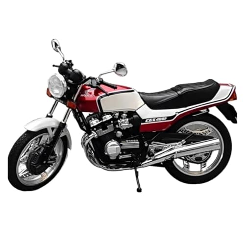 XUFQRAN Modelle im Maßstab Maßstab 1:12 Für CBX 400F Motorrad-Modellbausatz, Rot Und Weiß, Statische Druckguss-Kollektion, Ornamente Sammlerstücke von XUFQRAN