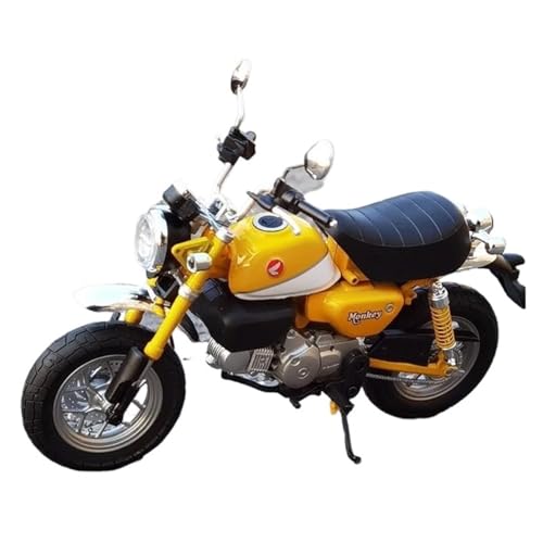 XUFQRAN Modelle im Maßstab Maßstab 1:12 Für Classic Monkey 125 Motorrad-Modellbausatz, Gelb, Statische Druckguss-Kollektion, Ornamente Sammlerstücke von XUFQRAN