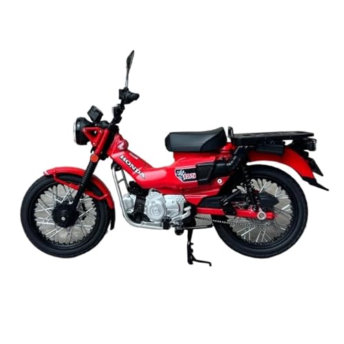 XUFQRAN Modelle im Maßstab Maßstab 1:12 Für Honda CT125 Motorrad-Modellbausatz, Statische Druckguss-Kollektion, Ornamente Sammlerstücke(Rot) von XUFQRAN