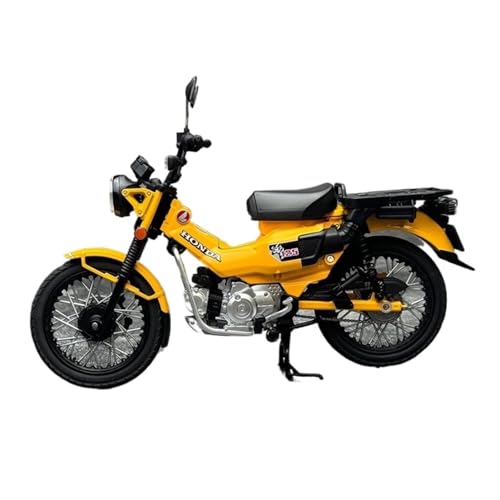 XUFQRAN Modelle im Maßstab Maßstab 1:12 Für Honda CT125 Motorrad-Modellbausatz, Statische Druckguss-Kollektion, Ornamente Sammlerstücke(Yellow) von XUFQRAN