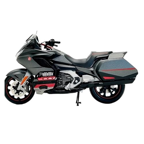 XUFQRAN Modelle im Maßstab Maßstab 1:12 Für Honda Gold Wing GL1800 Cruise Edition Dunkelgrau Statische Legierung Motorrad Modell Sammlung Geschenk Sammlerstücke von XUFQRAN