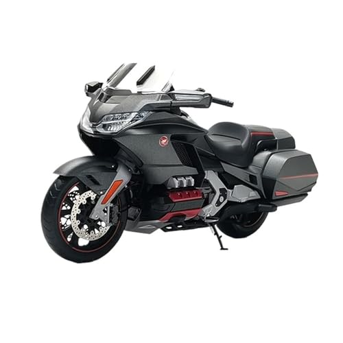 XUFQRAN Modelle im Maßstab Maßstab 1:12 Für Honda Gold Wing GL1800 Schwarz Statische Legierung Motorrad Modell Sammlung Geschenk Sammlerstücke von XUFQRAN