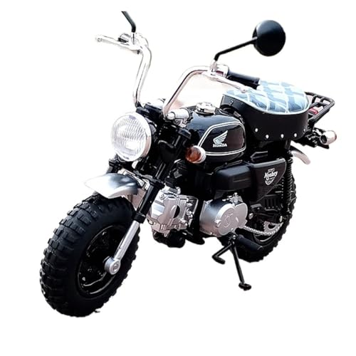 XUFQRAN Modelle im Maßstab Maßstab 1:12 Für Honda Little Monkey Black Statisches Motorradmodell Aus Legierung, Geschenk Zur Sammlung Sammlerstücke von XUFQRAN