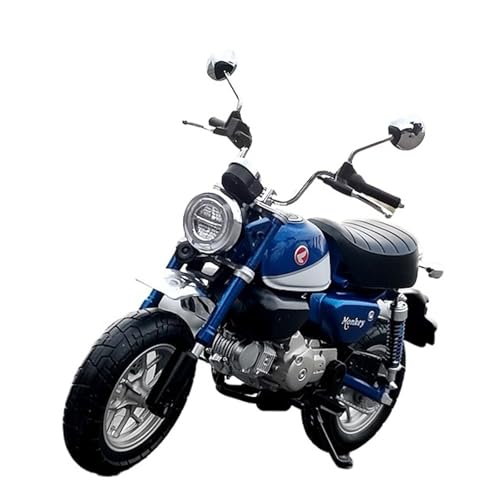 XUFQRAN Modelle im Maßstab Maßstab 1:12 Für Honda Little Monkey Blue Statisches Motorradmodell Aus Legierung, Geschenk Zur Sammlung Sammlerstücke von XUFQRAN