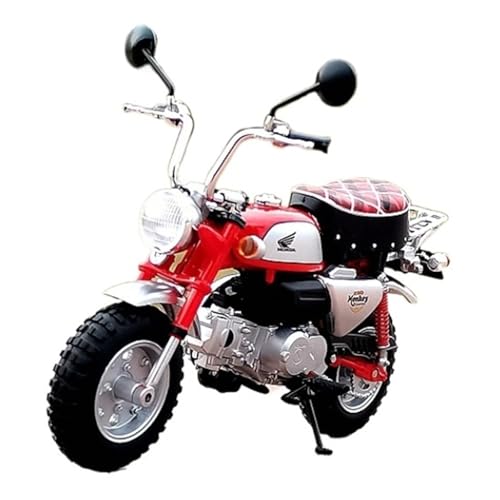 XUFQRAN Modelle im Maßstab Maßstab 1:12 Für Honda Little Monkey Red Statisches Motorradmodell Aus Legierung, Geschenk Zur Sammlung Sammlerstücke von XUFQRAN