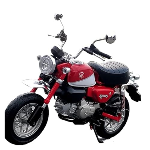 XUFQRAN Modelle im Maßstab Maßstab 1:12 Für Honda Little Monkey Red Statisches Motorradmodell Aus Legierung, Geschenk Zur Sammlung Sammlerstücke von XUFQRAN