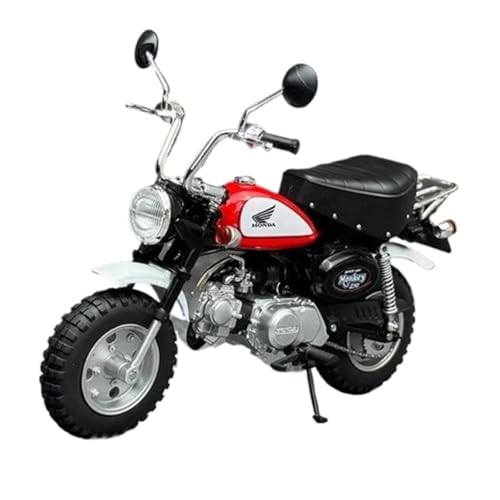 XUFQRAN Modelle im Maßstab Maßstab 1:12 Für Monkey 125 Motorrad-Modellbausatz, Rot, Statisch, Druckguss, Sammlung, Ornamente Sammlerstücke von XUFQRAN