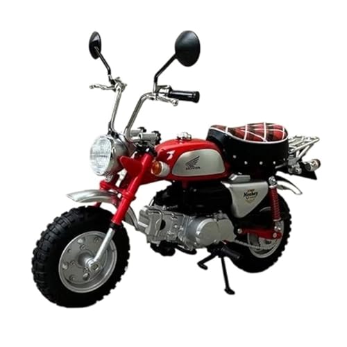 XUFQRAN Modelle im Maßstab Maßstab 1:12 Für Monkey Z50J Motorrad-Modellbausatz, Rot, Statisch, Druckguss, Sammlung, Ornamente Sammlerstücke von XUFQRAN