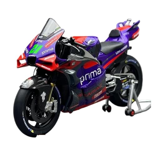 XUFQRAN Modelle im Maßstab Maßstab 1:12 Für Prima Pramac Racing Motorrad-Modellbausatz Nr. 21, Statische Sammlung, Ornamente Sammlerstücke von XUFQRAN