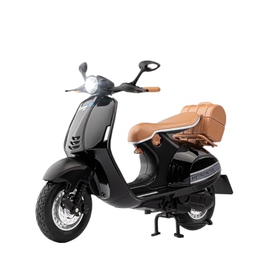 XUFQRAN Modelle im Maßstab Maßstab 1:12 Für Retro-Pedal-Motorrad-Modellbausatz, Schwarz, Statische Sammlung, Ornamente Sammlerstücke von XUFQRAN