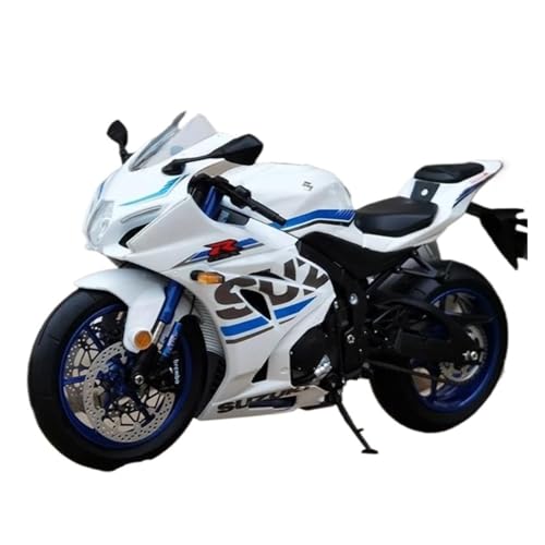 XUFQRAN Modelle im Maßstab Maßstab 1:12 Für Suzuki GSX-R1000 Motorrad-Modellbausatz, Weiß, Statische Sammlung, Ornamente Sammlerstücke von XUFQRAN