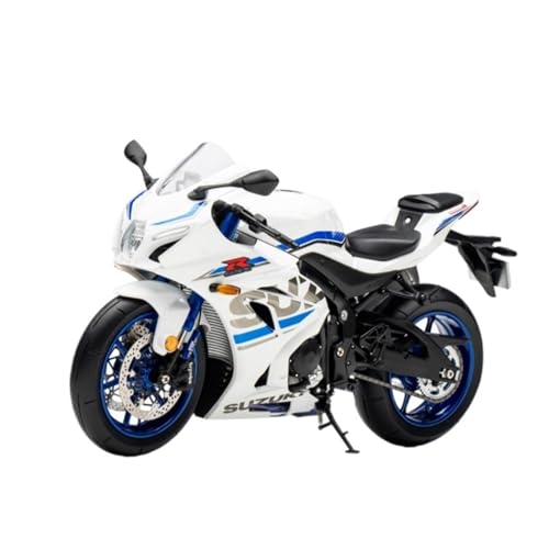 XUFQRAN Modelle im Maßstab Maßstab 1:12 Für Suzuki R1000 Motorrad-Modellbausatz, Weiße Beschichtung, Statische Fertigproduktsammlung Sammlerstücke von XUFQRAN