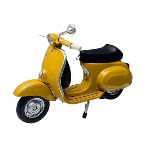 XUFQRAN Modelle im Maßstab Maßstab 1:18 Für Vespa 50 RN 125 Primaver Motorrad-Modellbausatz, Gelb, Statische Sammlung, Ornamente Sammlerstücke von XUFQRAN